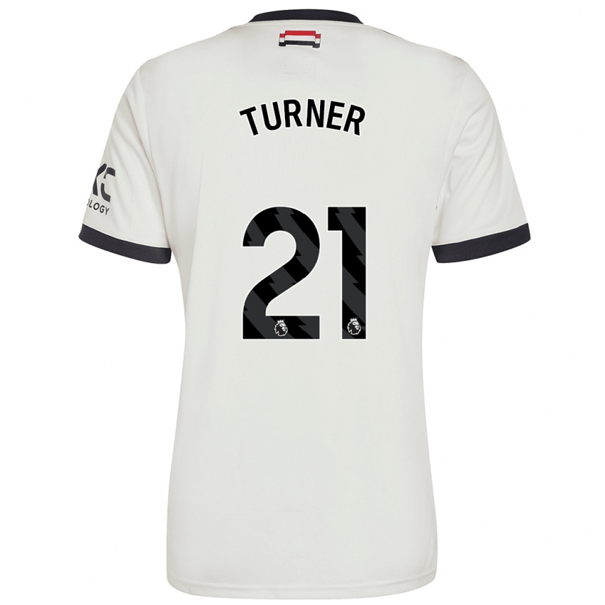 Women Football Millie Turner #21 Off White Third Jersey 2024/25 T-Shirt