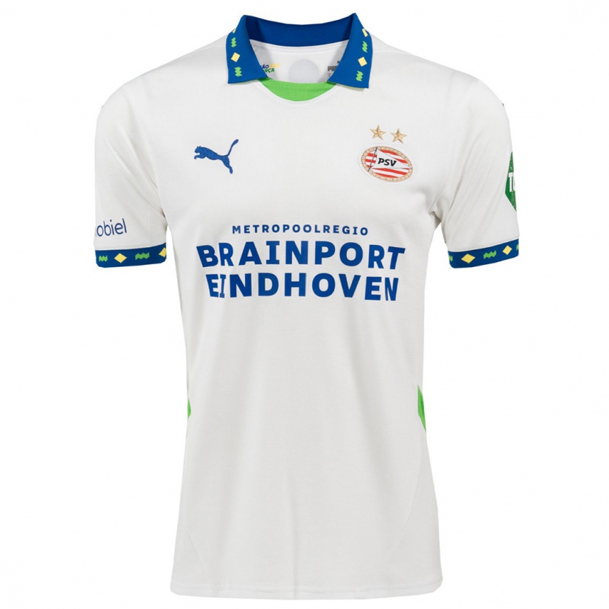 Women Football Jens Heylen #0 White Dark Blue Third Jersey 2024/25 T-Shirt