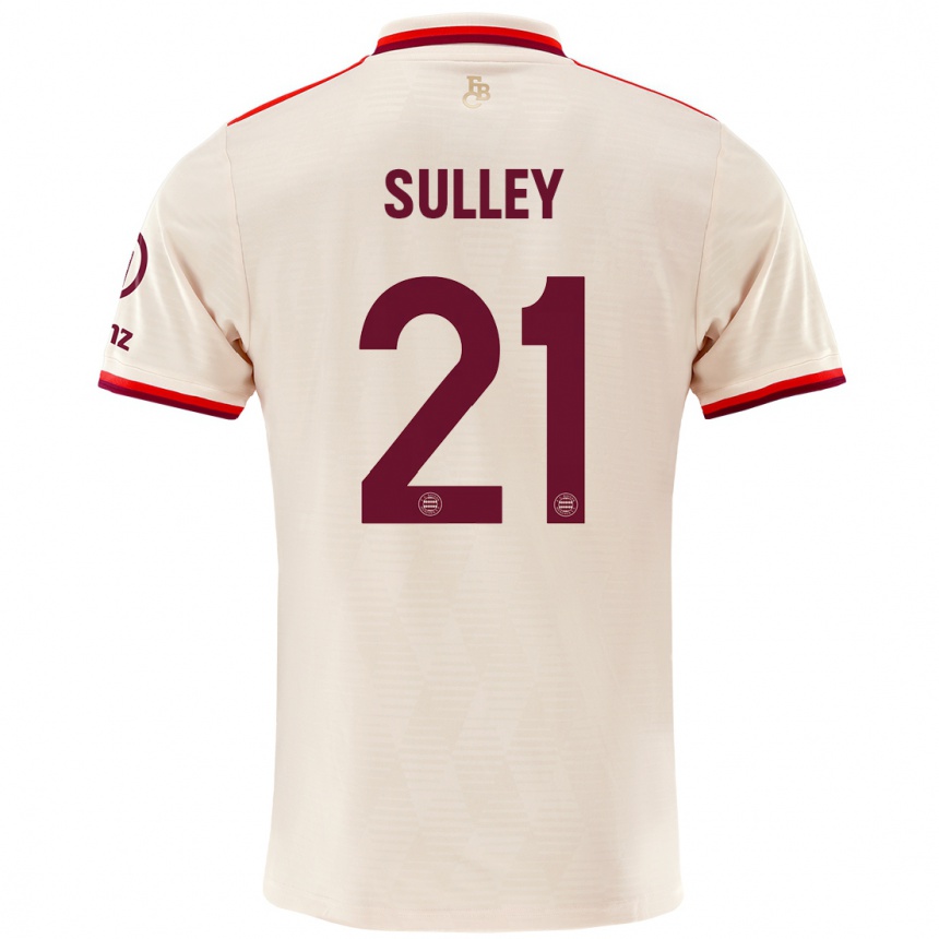 Women Football Williams Baffour Sulley #21 Linen Third Jersey 2024/25 T-Shirt