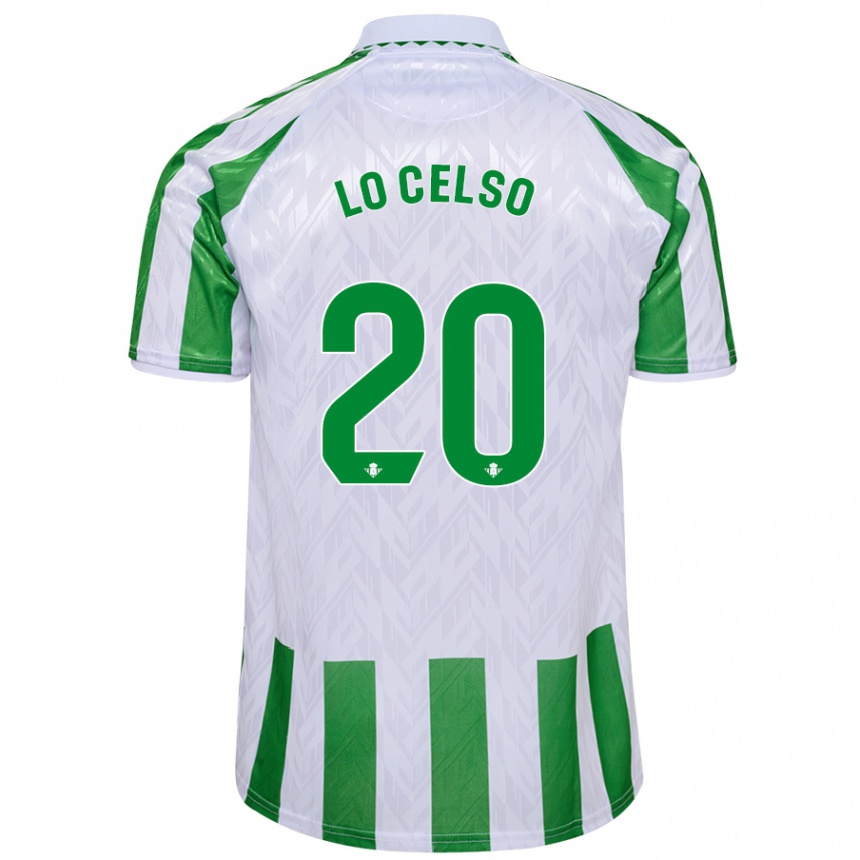 Kids Football Giovani Lo Celso #20 White Blue Home Jersey 2024/25 T-Shirt