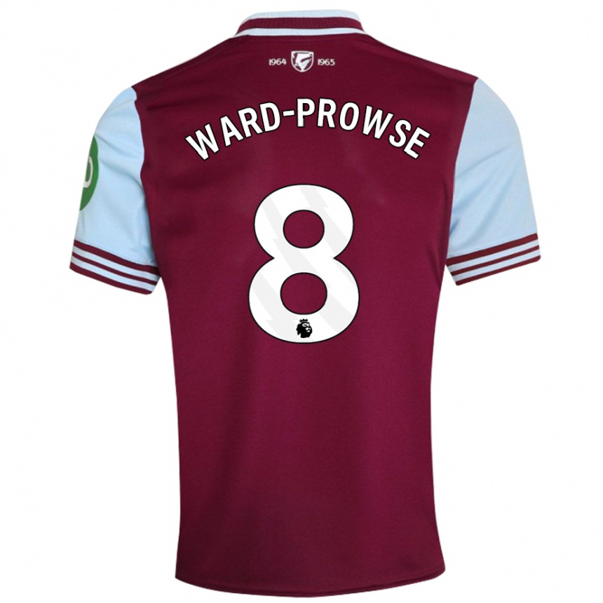 Kids Football James Ward-Prowse #8 Dark Red Home Jersey 2024/25 T-Shirt