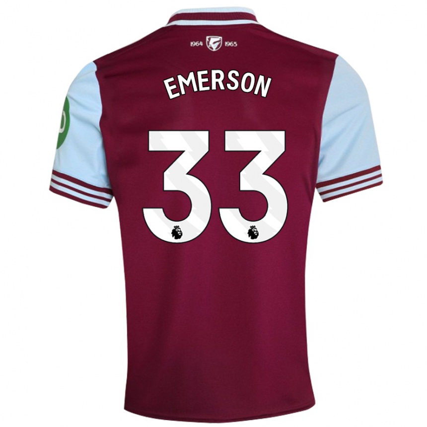 Kids Football Emerson Palmieri #33 Dark Red Home Jersey 2024/25 T-Shirt