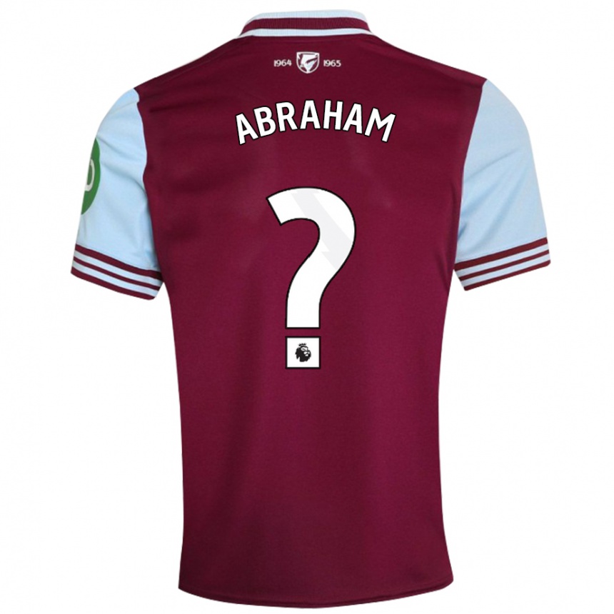 Kids Football Dondre Abraham #0 Dark Red Home Jersey 2024/25 T-Shirt