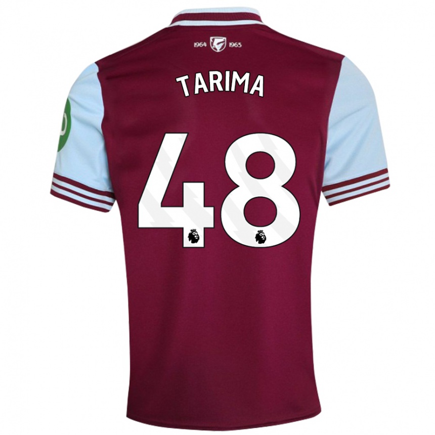 Kids Football Sean Tarima #48 Dark Red Home Jersey 2024/25 T-Shirt