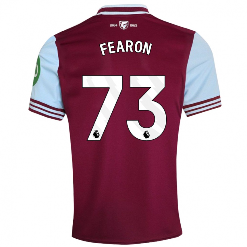 Kids Football Preston Fearon #73 Dark Red Home Jersey 2024/25 T-Shirt