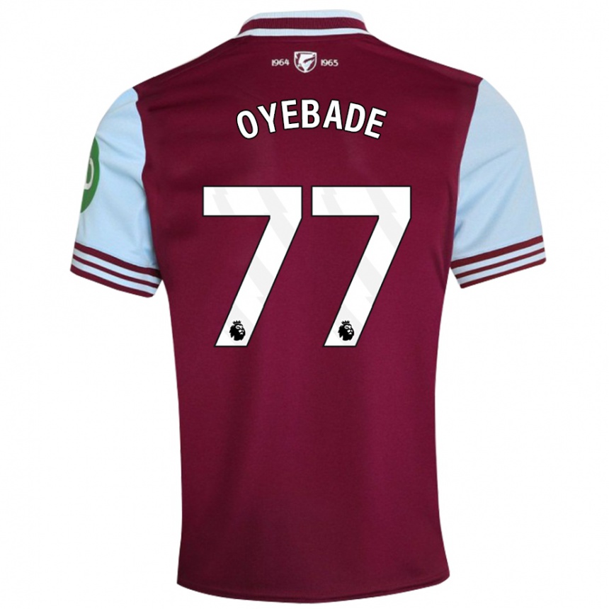 Kids Football Rayan Oyebade #77 Dark Red Home Jersey 2024/25 T-Shirt