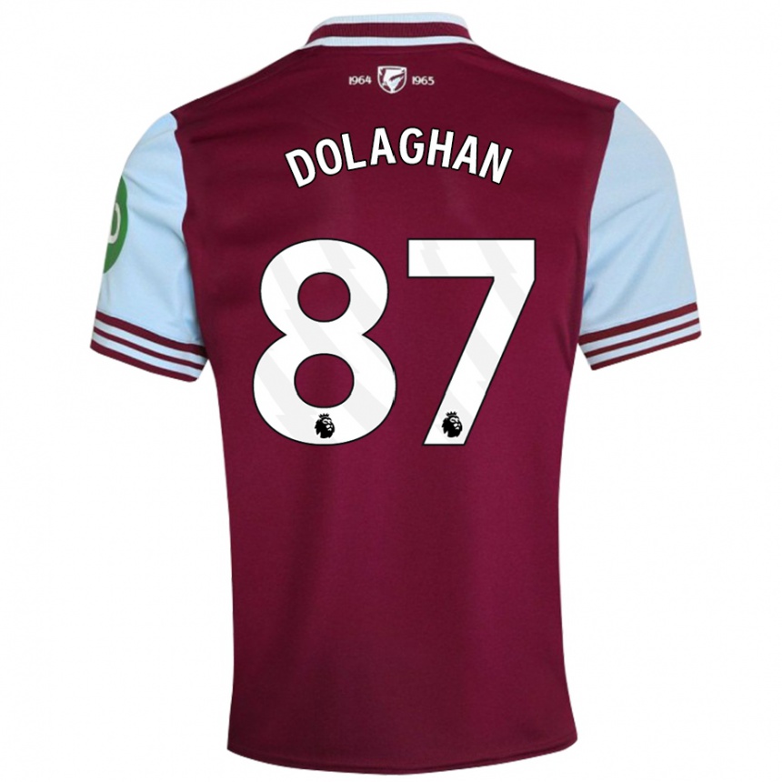 Kids Football Brad Dolaghan #87 Dark Red Home Jersey 2024/25 T-Shirt