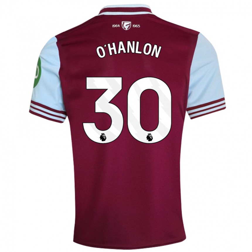 Kids Football Katie O'hanlon #30 Dark Red Home Jersey 2024/25 T-Shirt