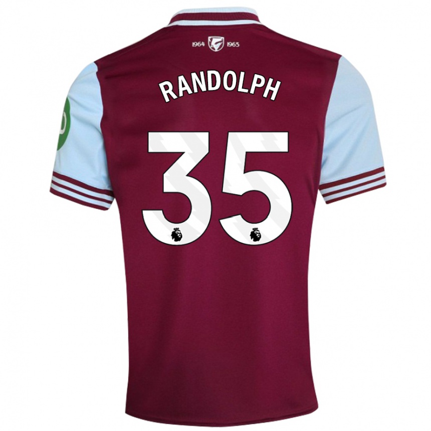 Kids Football Darren Randolph #35 Dark Red Home Jersey 2024/25 T-Shirt