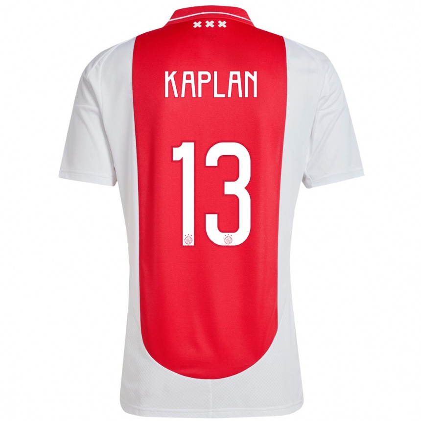 Kids Football Ahmetcan Kaplan #13 Red White Home Jersey 2024/25 T-Shirt