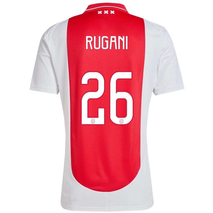 Kids Football Daniele Rugani #26 Red White Home Jersey 2024/25 T-Shirt