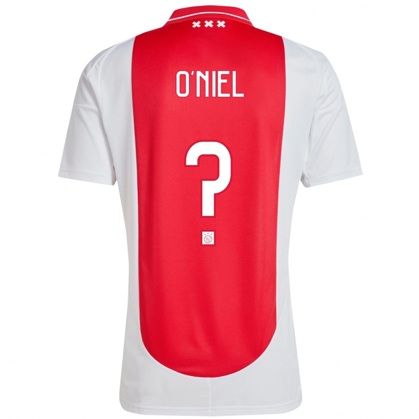 Kids Football Don O'niel #0 Red White Home Jersey 2024/25 T-Shirt