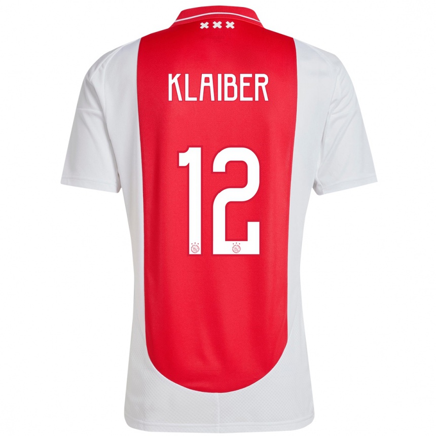 Kids Football Sean Klaiber #12 Red White Home Jersey 2024/25 T-Shirt