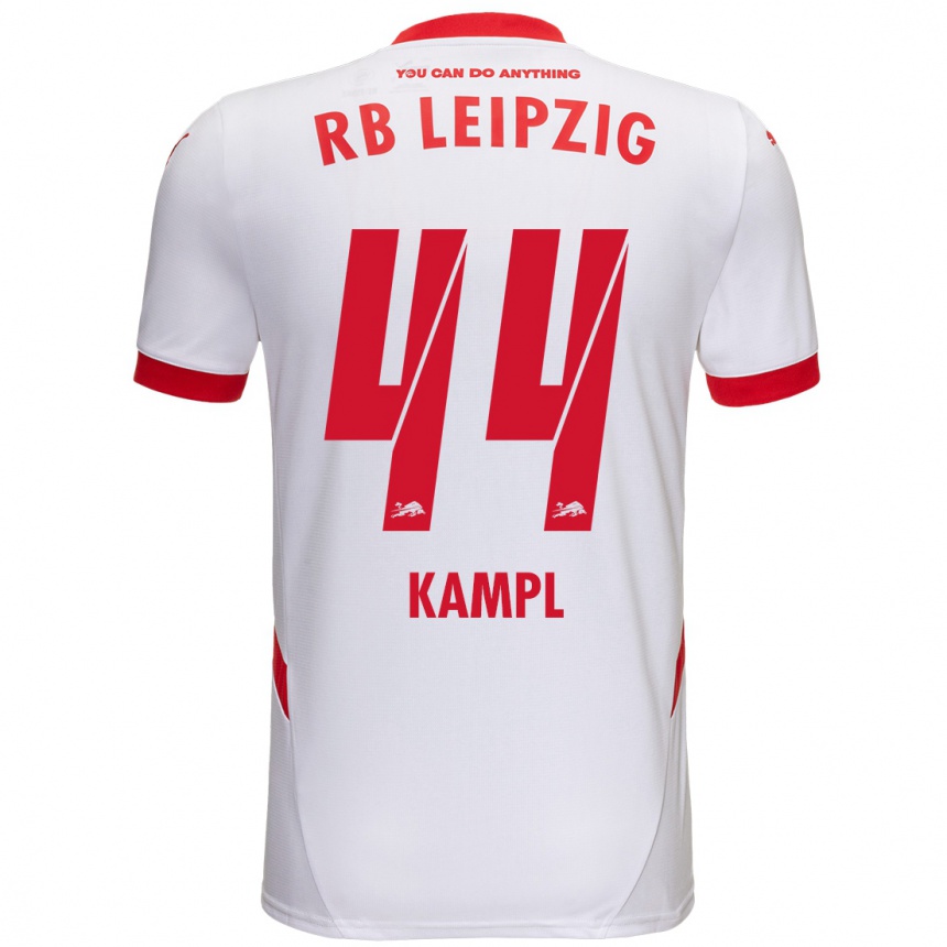 Kids Football Kevin Kampl #44 White Red Home Jersey 2024/25 T-Shirt