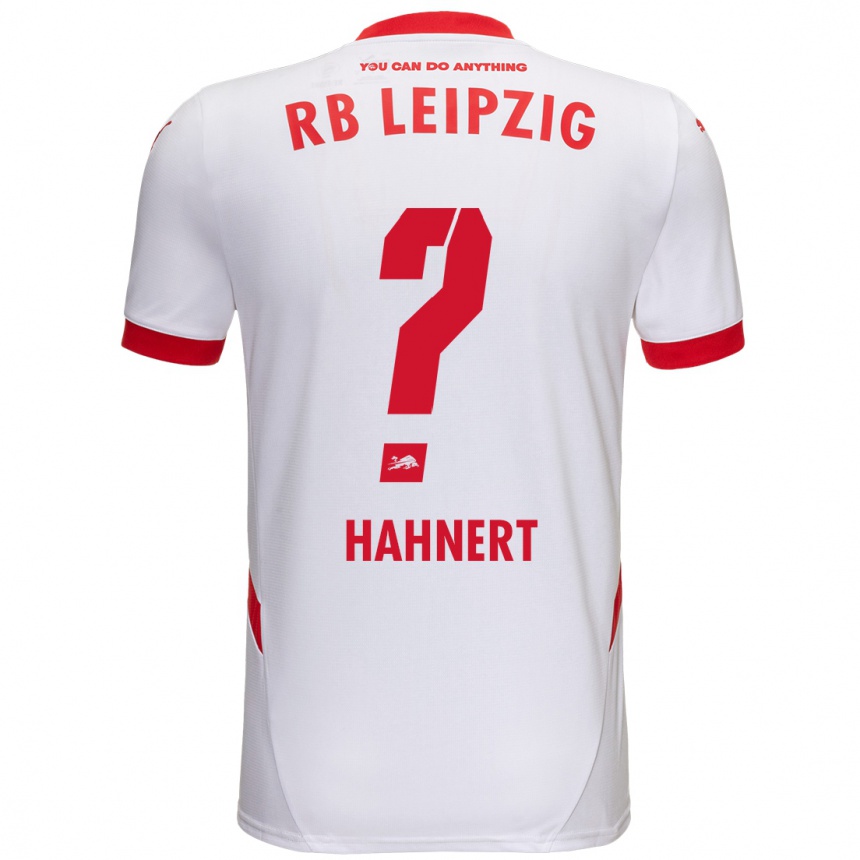 Kids Football Ole Hähnert #0 White Red Home Jersey 2024/25 T-Shirt