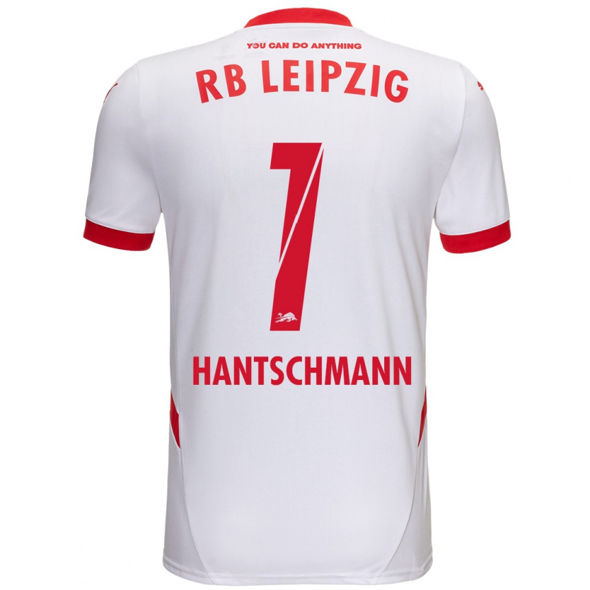 Kids Football Franz Hantschmann #1 White Red Home Jersey 2024/25 T-Shirt