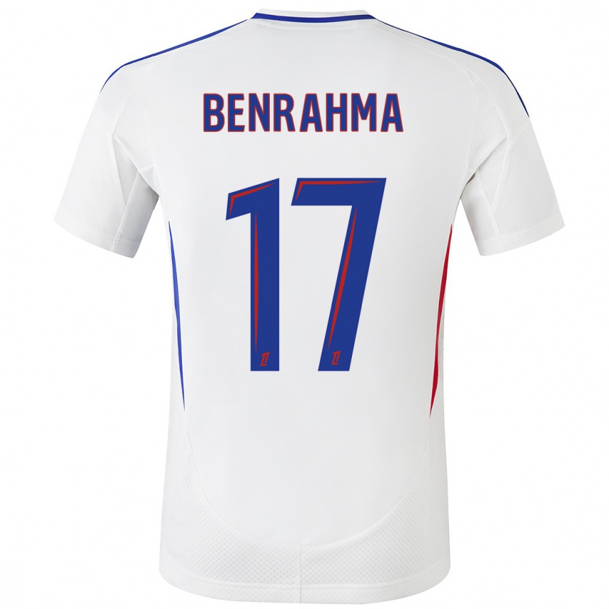 Kids Football Saïd Benrahma #17 White Blue Home Jersey 2024/25 T-Shirt