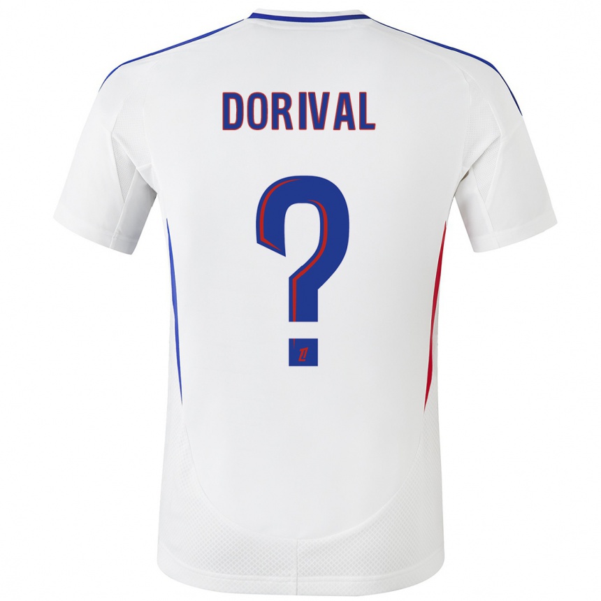 Kids Football Pierre Dorival #0 White Blue Home Jersey 2024/25 T-Shirt