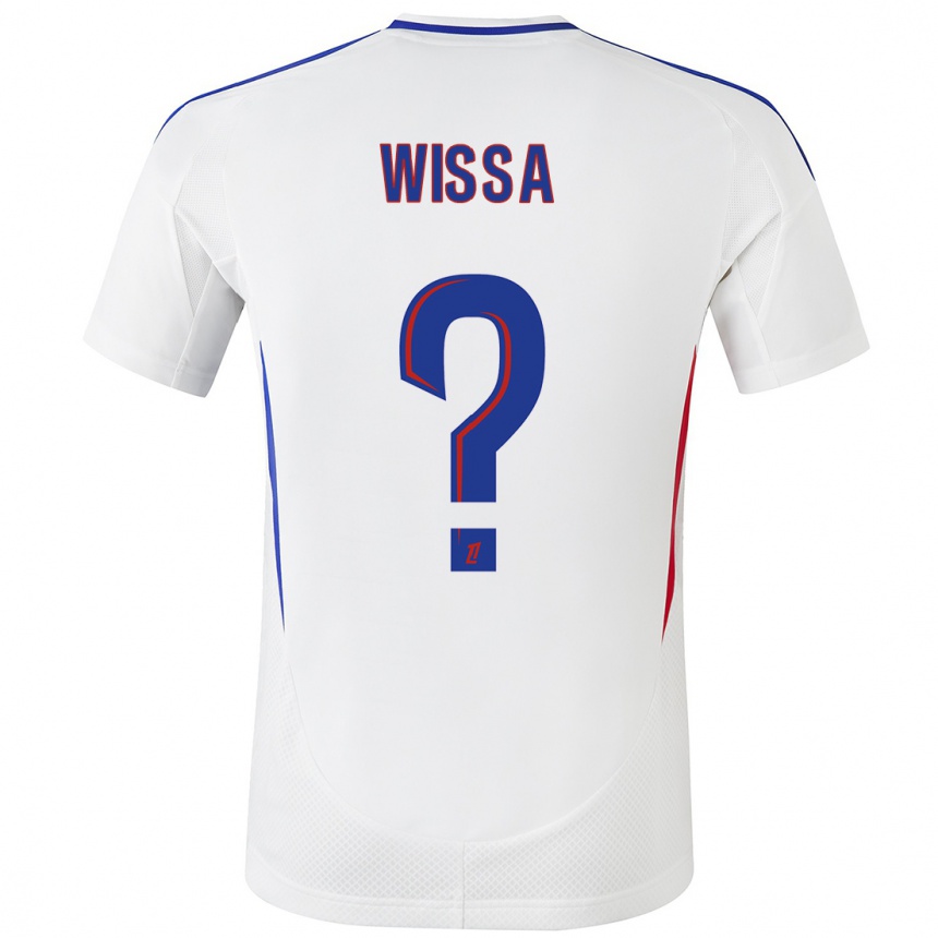 Kids Football Eli Wissa #0 White Blue Home Jersey 2024/25 T-Shirt