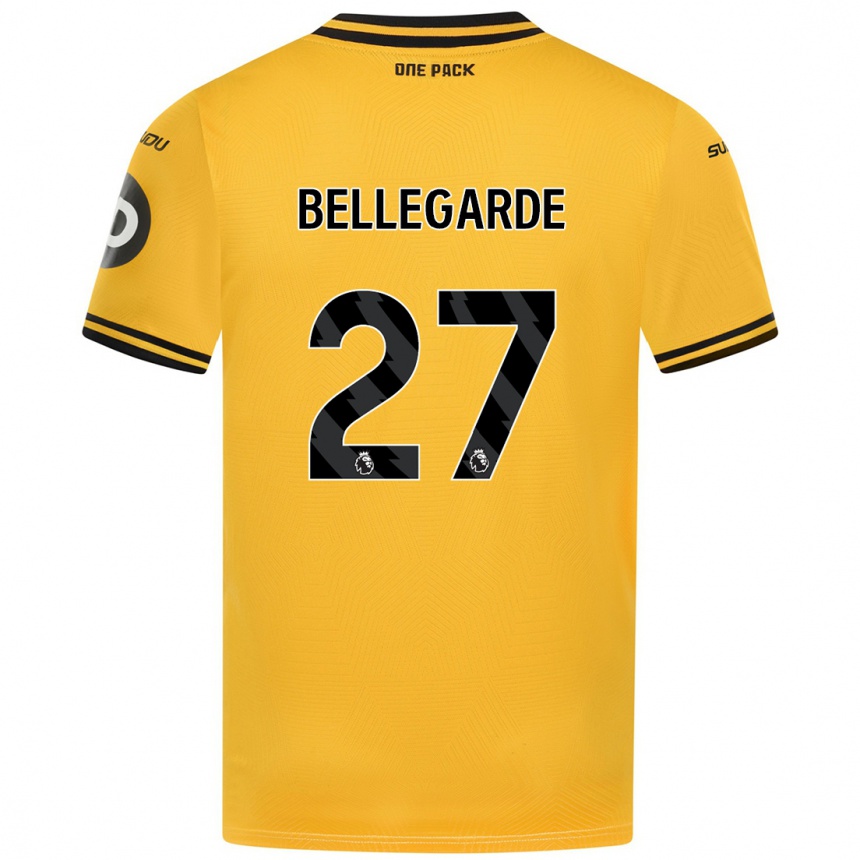 Kids Football Jean-Ricner Bellegarde #27 Yellow Home Jersey 2024/25 T-Shirt