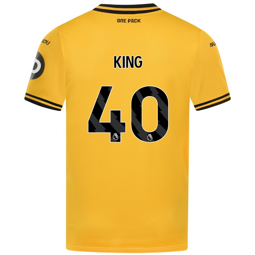 Kids Football Tom King #40 Yellow Home Jersey 2024/25 T-Shirt