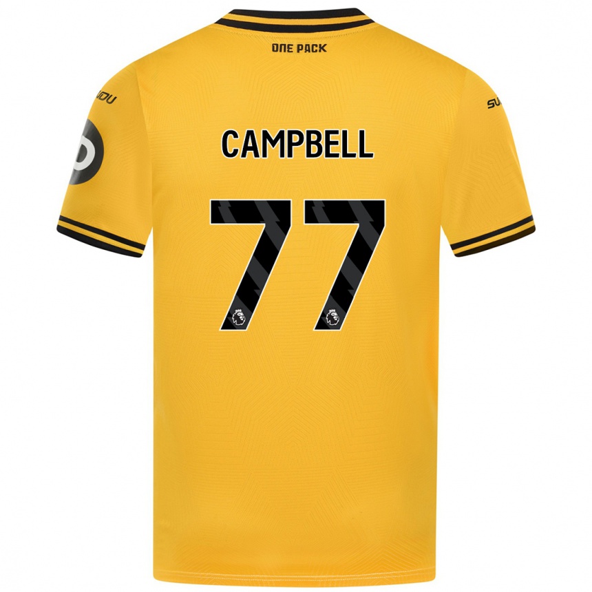 Kids Football Chem Campbell #77 Yellow Home Jersey 2024/25 T-Shirt