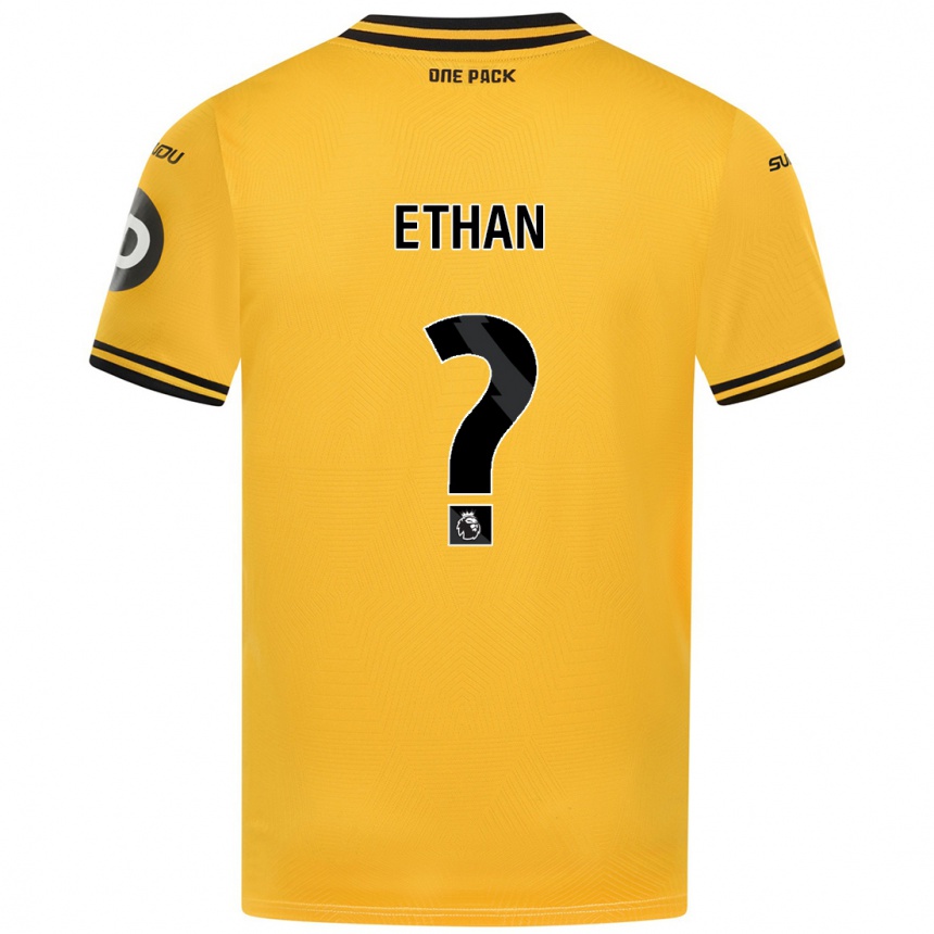 Kids Football Ethan Mcleod #0 Yellow Home Jersey 2024/25 T-Shirt