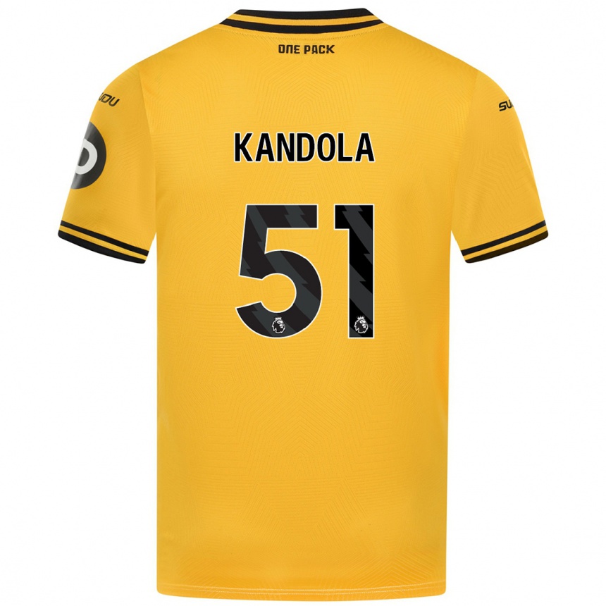 Kids Football Kam Kandola #51 Yellow Home Jersey 2024/25 T-Shirt