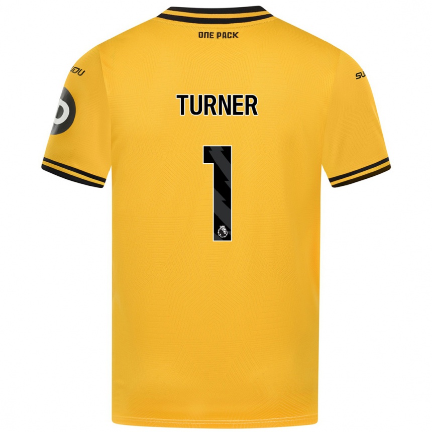 Kids Football Shannon Turner #1 Yellow Home Jersey 2024/25 T-Shirt