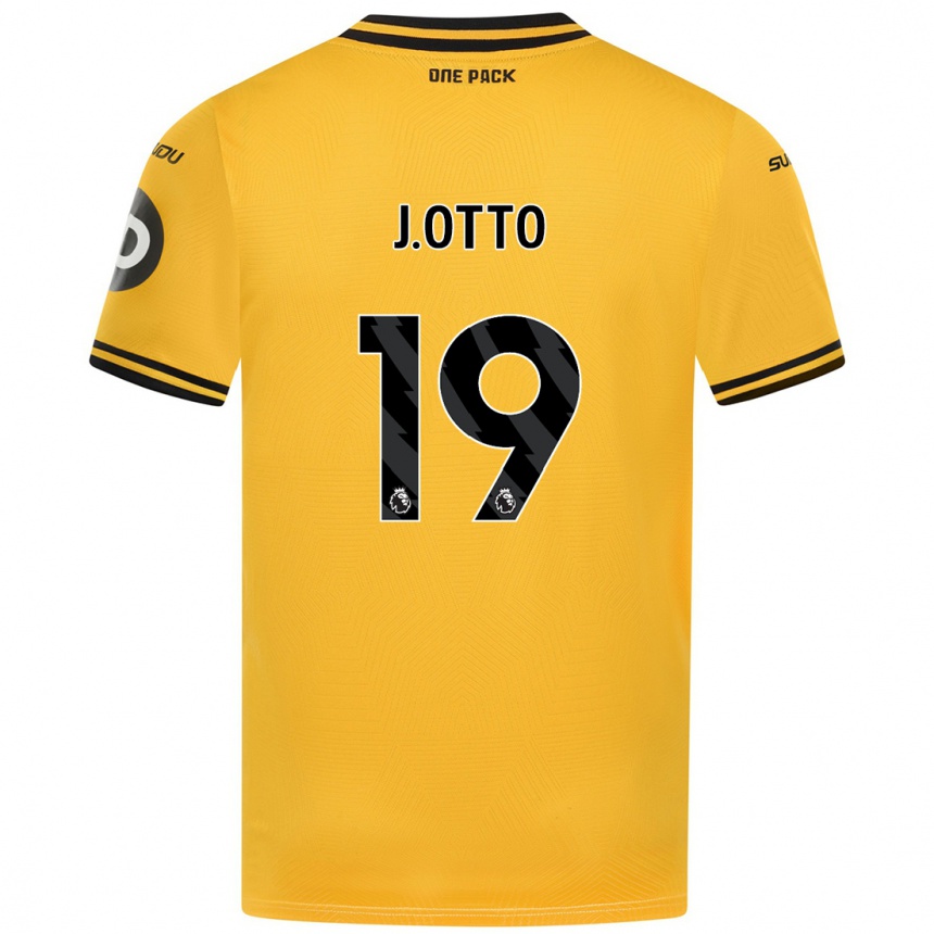 Kids Football Jonny Otto #19 Yellow Home Jersey 2024/25 T-Shirt