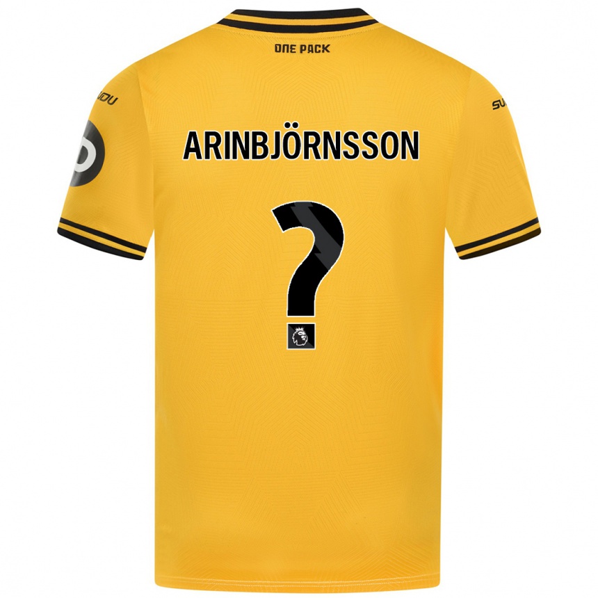 Kids Football Pálmi Rafn Arinbjörnsson #0 Yellow Home Jersey 2024/25 T-Shirt