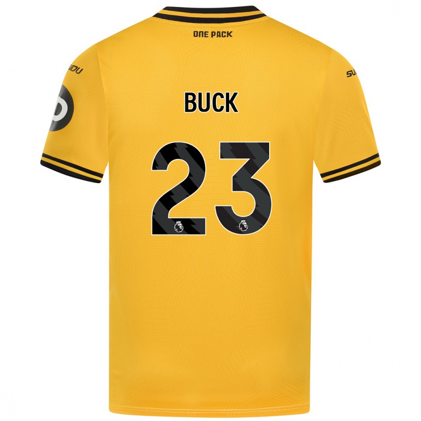 Kids Football Alex Buck #23 Yellow Home Jersey 2024/25 T-Shirt