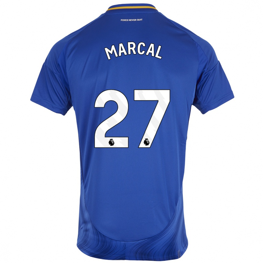 Kids Football Wanya Marçal #27 Blue White Home Jersey 2024/25 T-Shirt