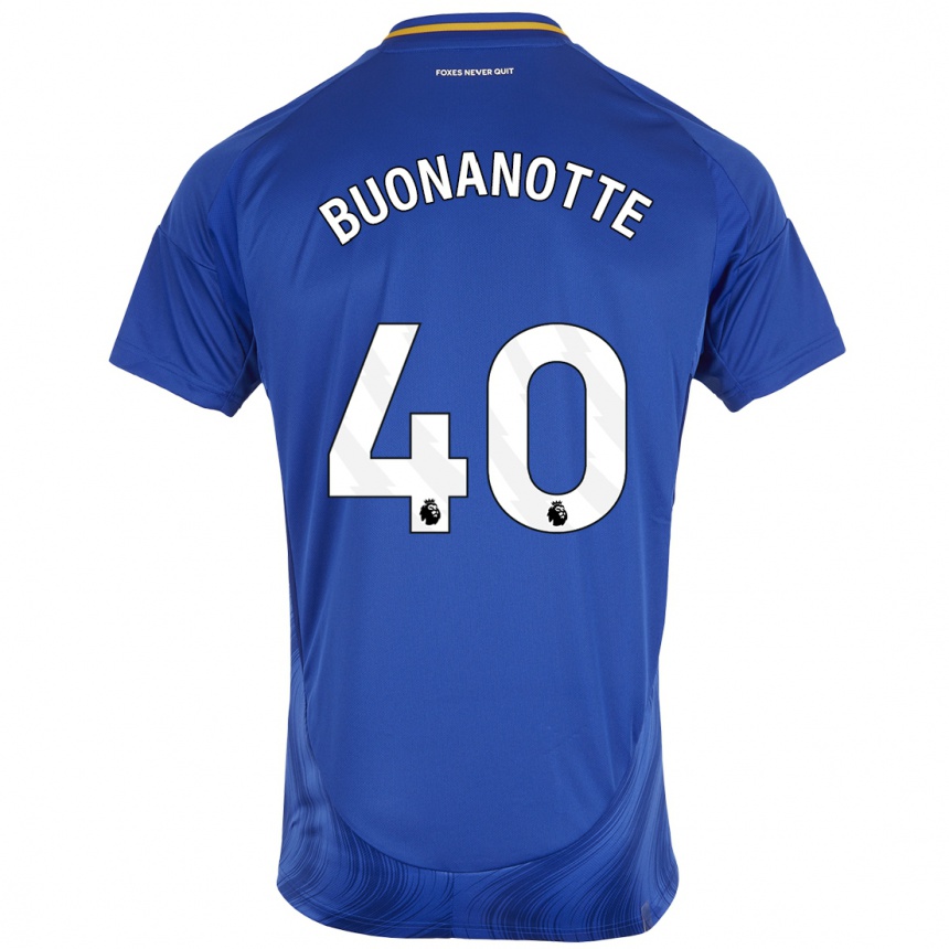 Kids Football Facundo Buonanotte #40 Blue White Home Jersey 2024/25 T-Shirt