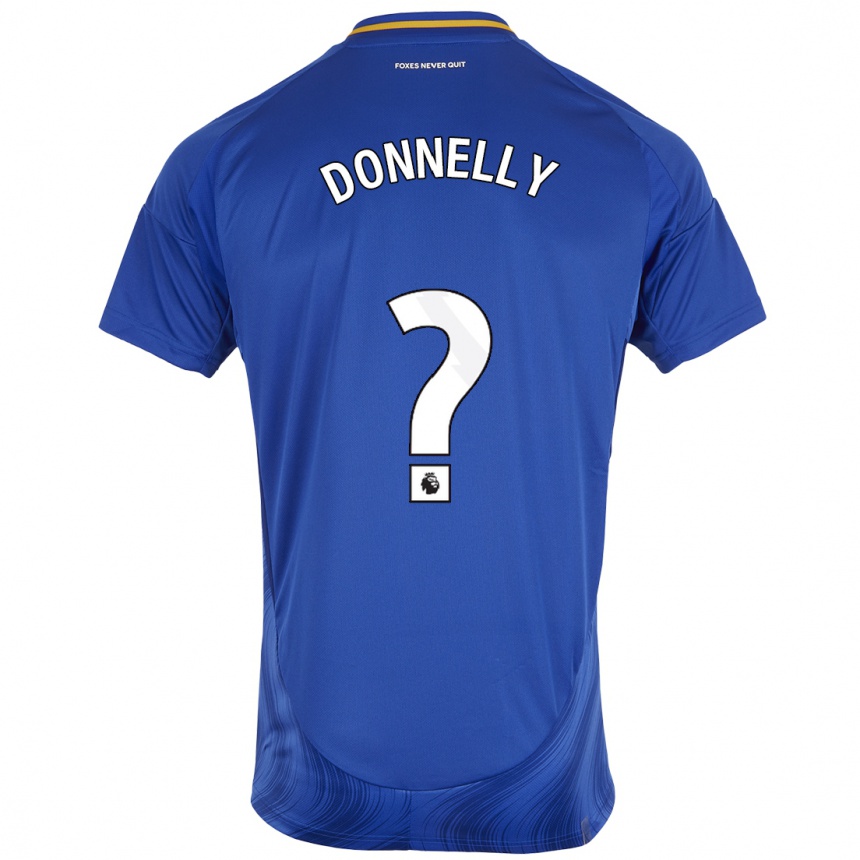 Kids Football Ryan Donnelly #0 Blue White Home Jersey 2024/25 T-Shirt