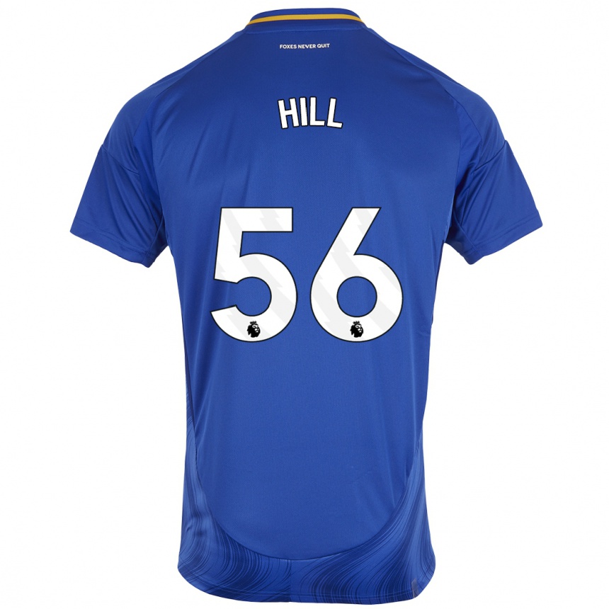 Kids Football Deniche Hill #56 Blue White Home Jersey 2024/25 T-Shirt