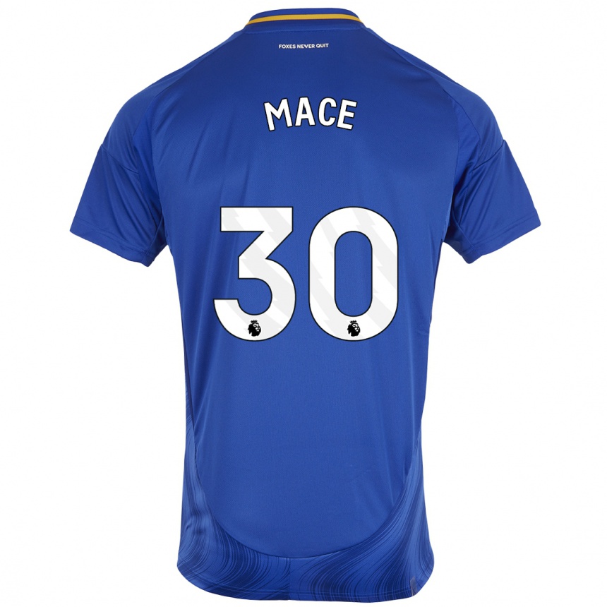 Kids Football Ruby Mace #30 Blue White Home Jersey 2024/25 T-Shirt