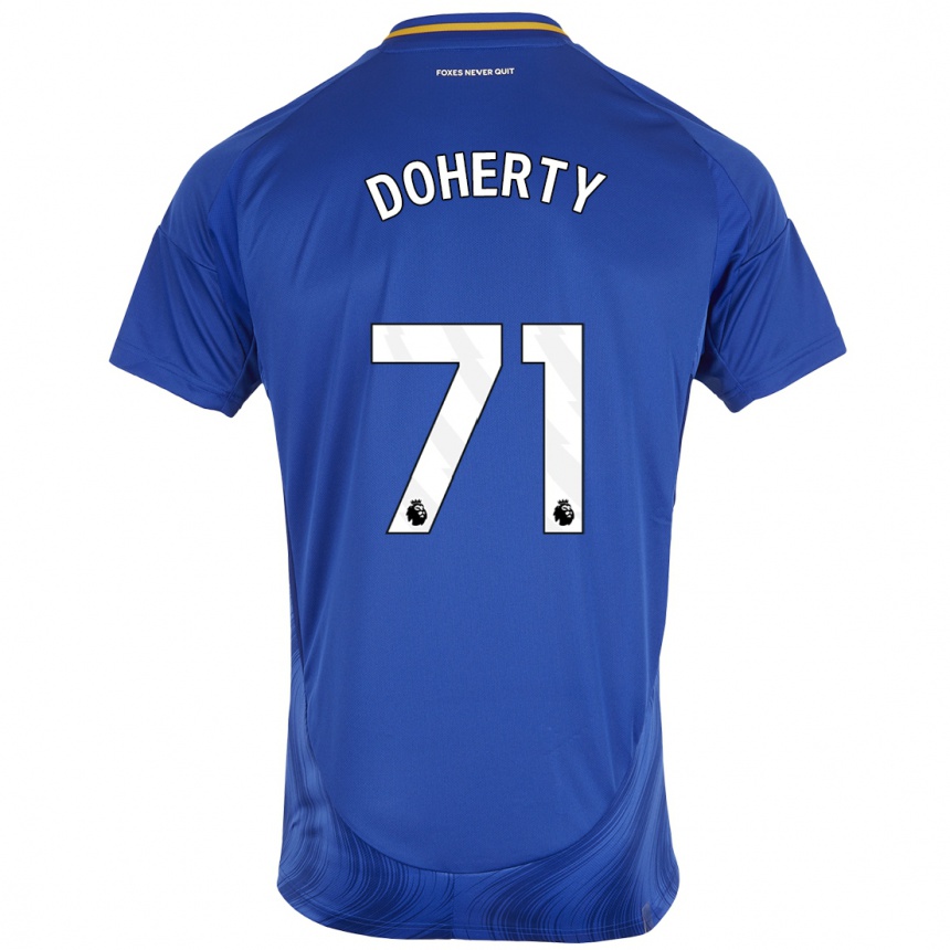 Kids Football Arlo Doherty #71 Blue White Home Jersey 2024/25 T-Shirt