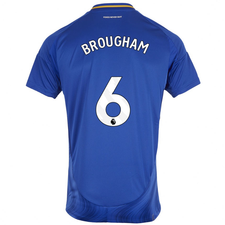 Kids Football Georgia Brougham #6 Blue White Home Jersey 2024/25 T-Shirt