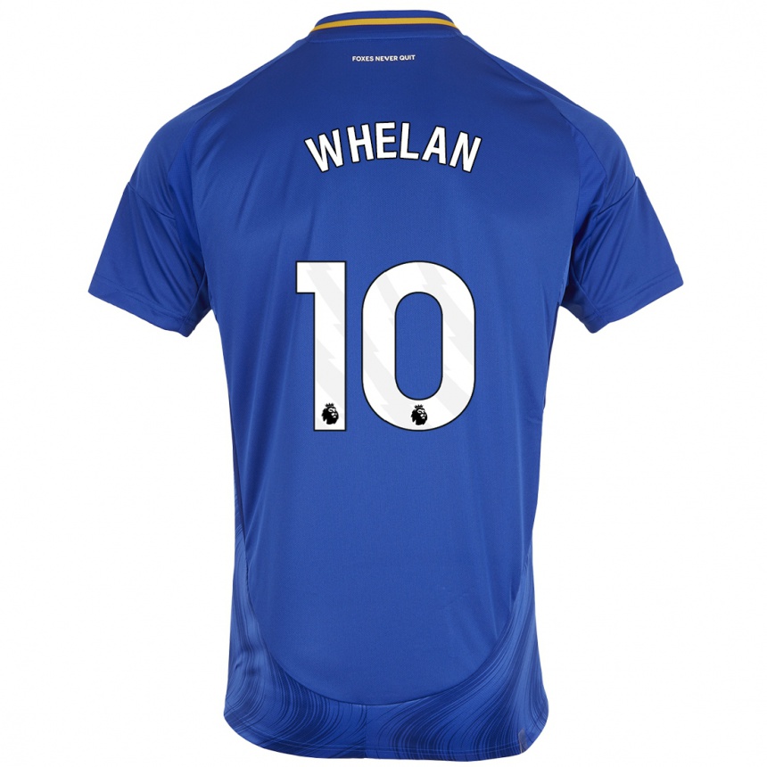 Kids Football Aileen Whelan #10 Blue White Home Jersey 2024/25 T-Shirt