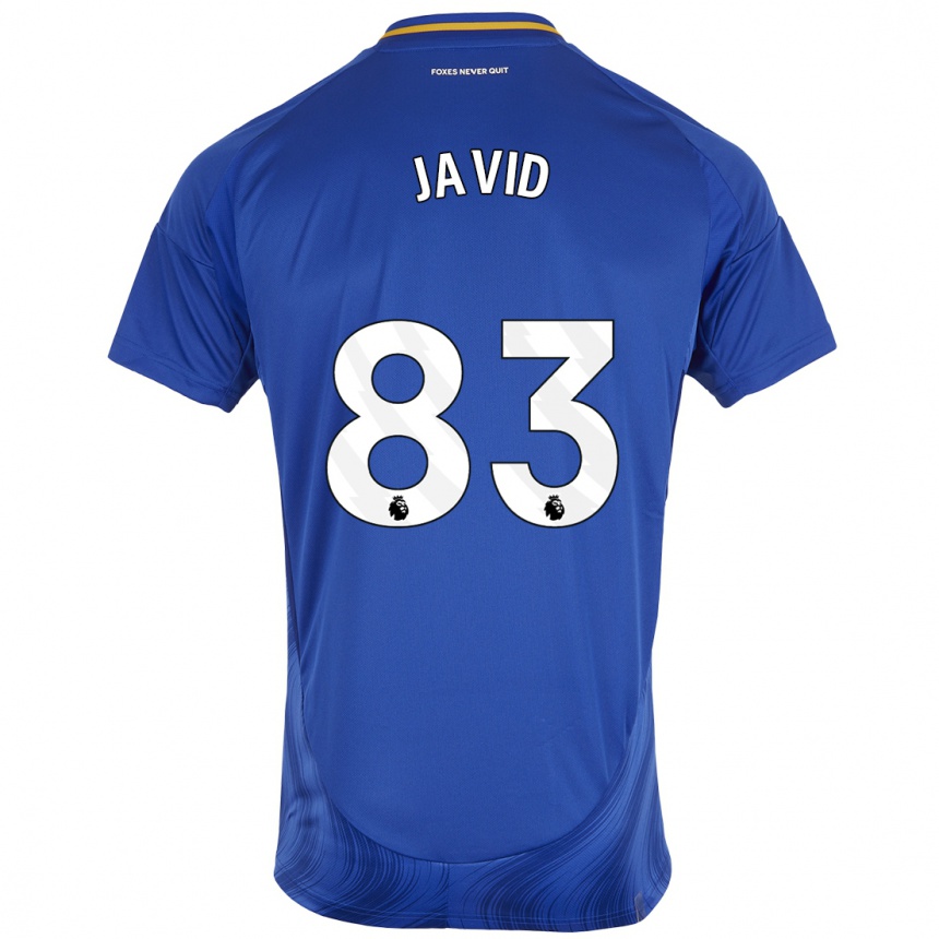 Kids Football Abdullah Javid #83 Blue White Home Jersey 2024/25 T-Shirt