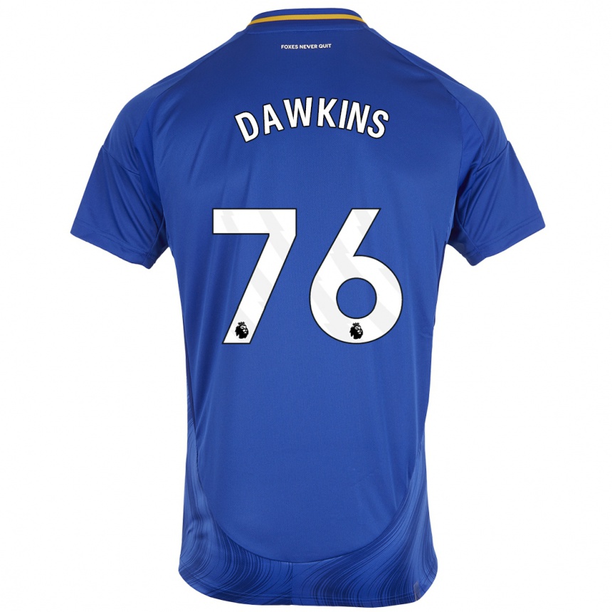 Kids Football Kartell Dawkins #76 Blue White Home Jersey 2024/25 T-Shirt