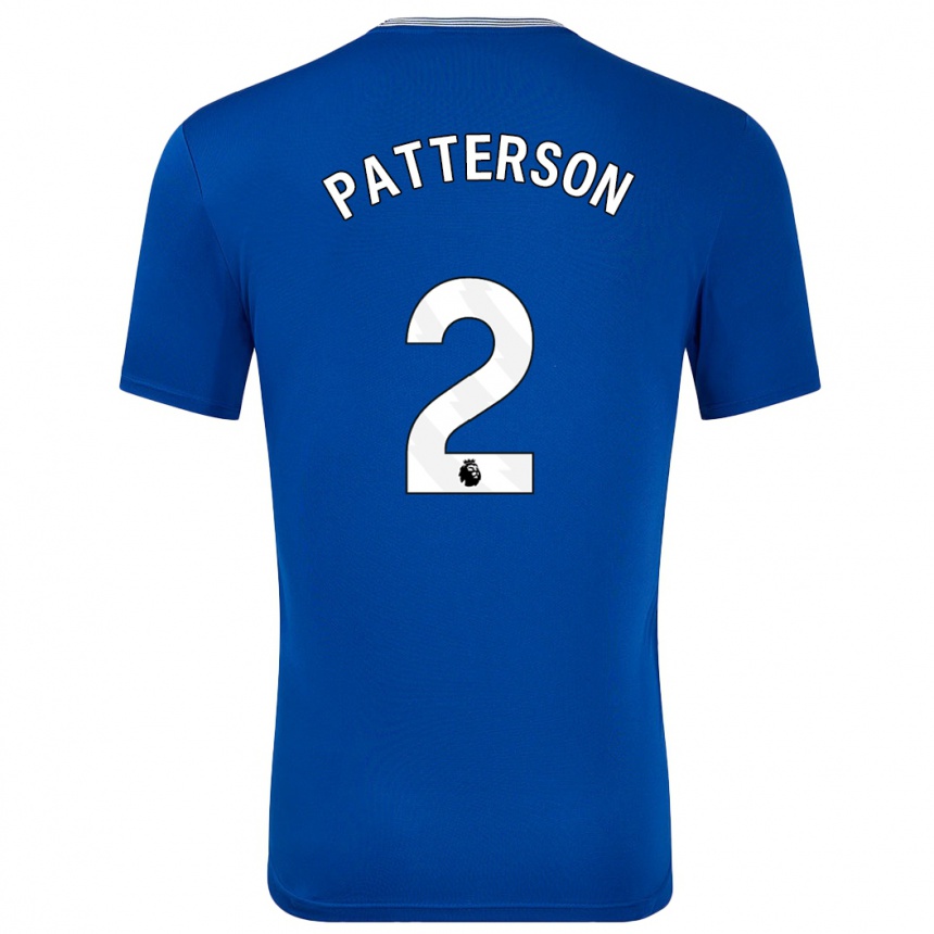 Kids Football Nathan Patterson #2 Blue With Home Jersey 2024/25 T-Shirt