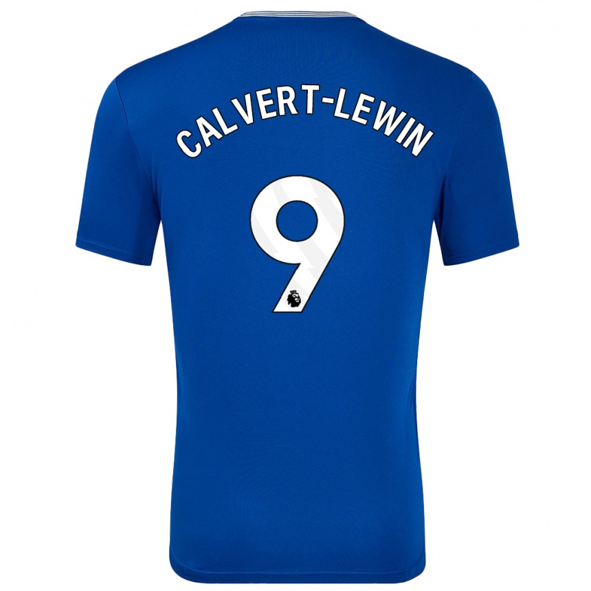 Kids Football Dominic Calvert-Lewin #9 Blue With Home Jersey 2024/25 T-Shirt