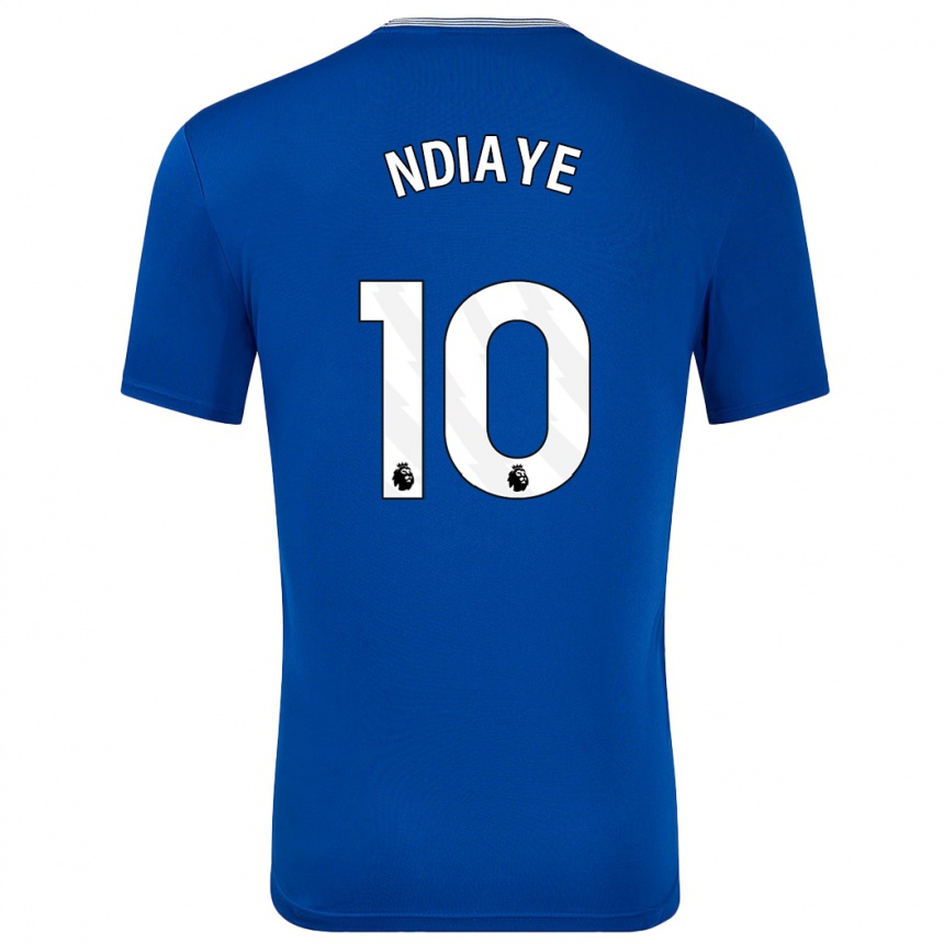 Kids Football Iliman Ndiaye #10 Blue With Home Jersey 2024/25 T-Shirt