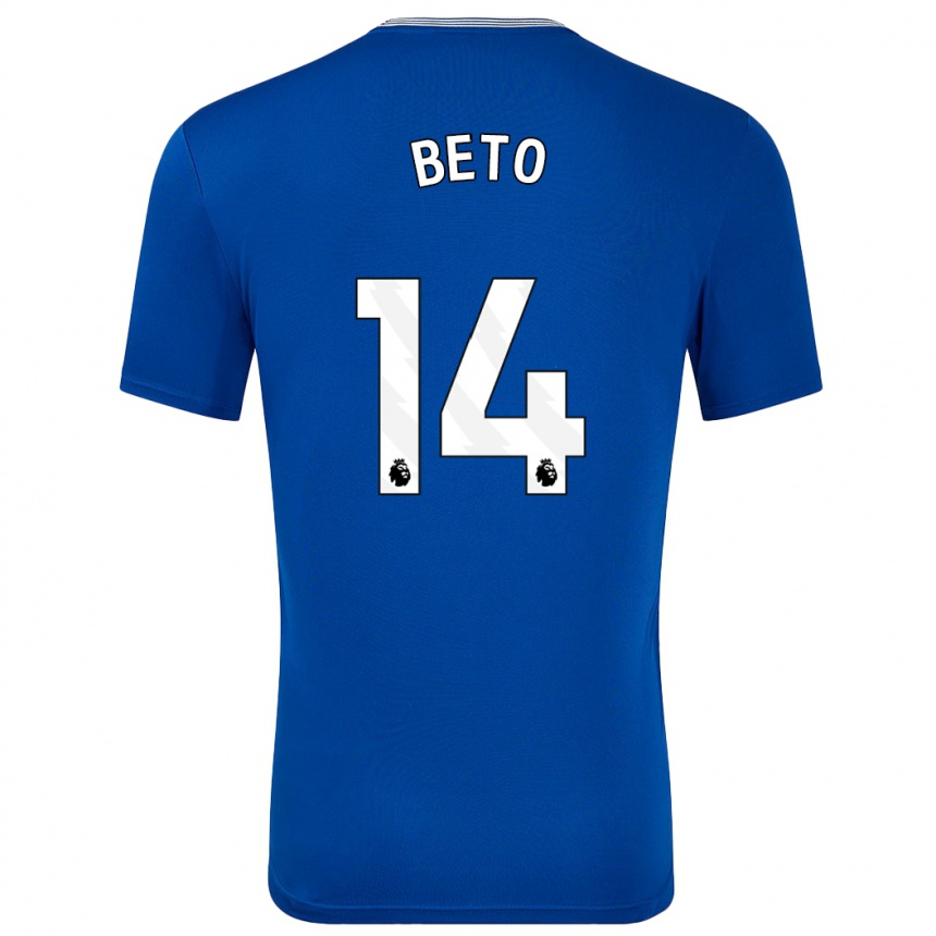 Kids Football Beto #14 Blue With Home Jersey 2024/25 T-Shirt