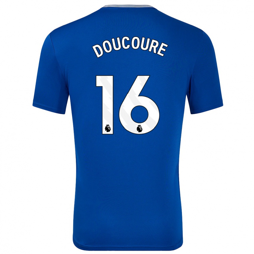 Kids Football Abdoulaye Doucouré #16 Blue With Home Jersey 2024/25 T-Shirt