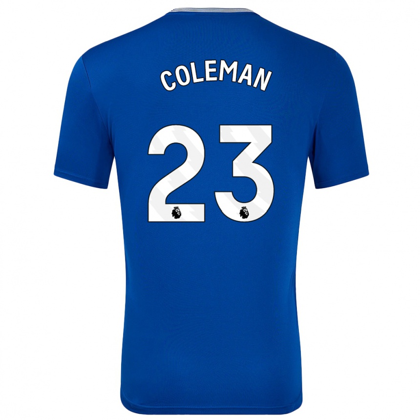 Kids Football Seamus Coleman #23 Blue With Home Jersey 2024/25 T-Shirt