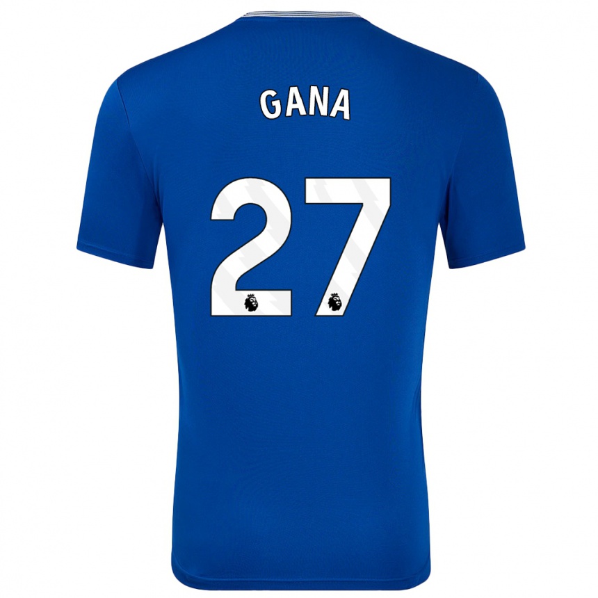 Kids Football Idrissa Gueye #27 Blue With Home Jersey 2024/25 T-Shirt