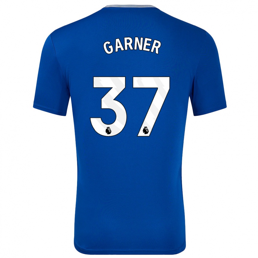 Kids Football James Garner #37 Blue With Home Jersey 2024/25 T-Shirt